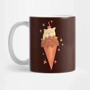 Cat Ice Cream Cone Mug